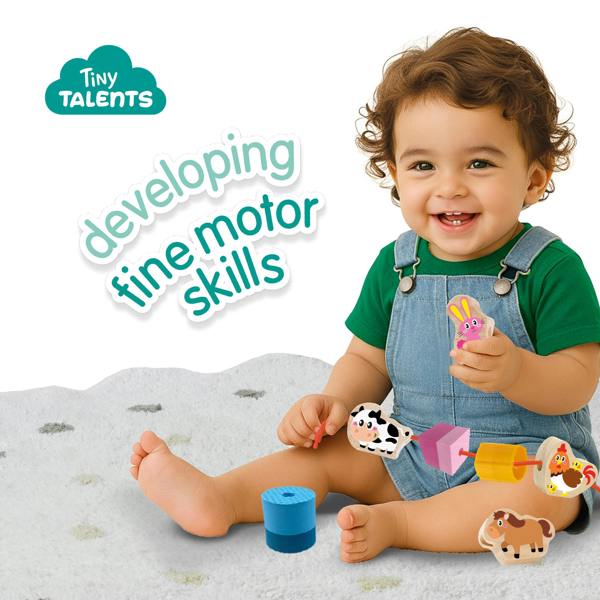 SES Creative Lacing Sensory Beads - Farm Animals