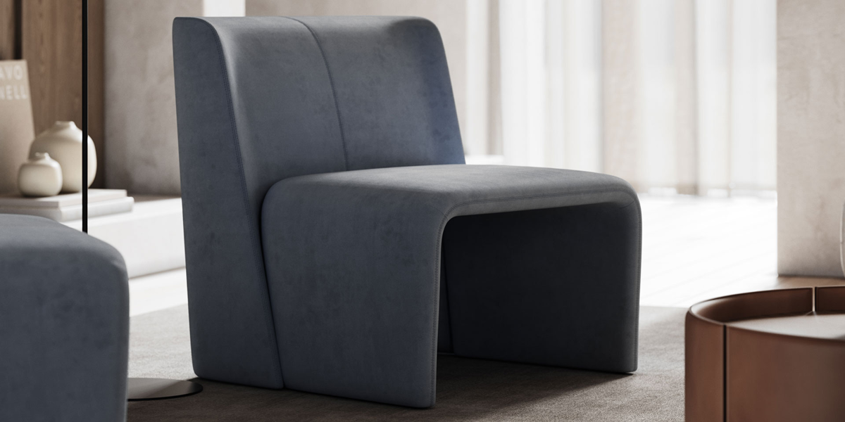 Domkapa Pereira Natural Leather Flow Armchair