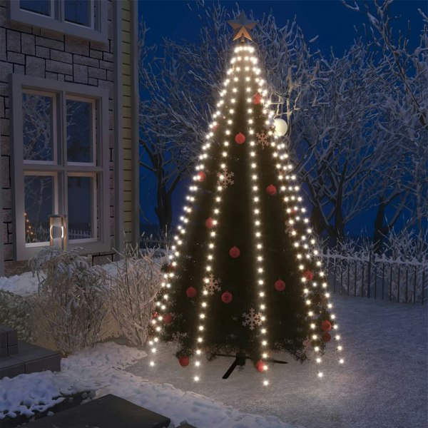 Berkfield Christmas Tree Net Lights with 250 LEDs Cold White 250 cm