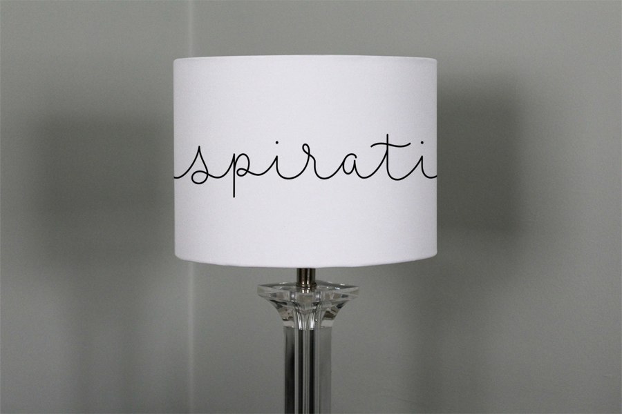 Benjamin Tate Design Text Inspiration (Ceiling & Lamp Shade)