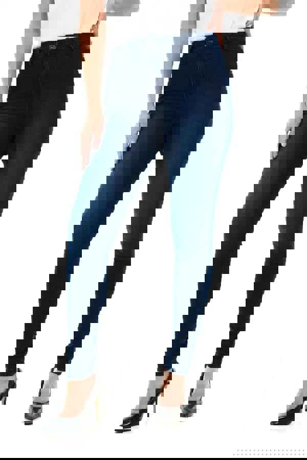 Smart Living Women's Stylish Skinny Fit High Waist Denim Jeans - Dark Wash