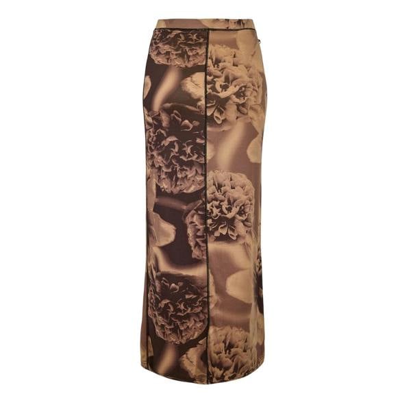 Diesel Womens/Ladies Clairinne Gna Mesh Maxi Skirt - Brown - 