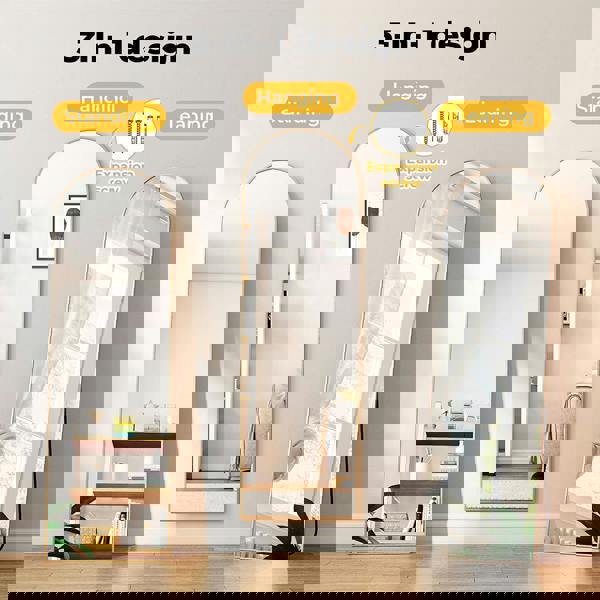 Levede 165X60CM Full Length Mirror Floor Standing Wall Mounted Mirror Home Decor