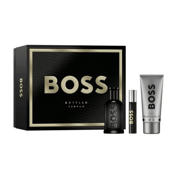 Hugo Boss Men's Aftershave Hugo Boss Bottled Men's Gift Set (100ml Parfum + 100ml Shower Gel + 10ml Parfum)