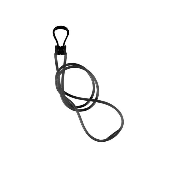 Arena Nose Clip Pro with black rubber lanyard, metal hook, 12 inches