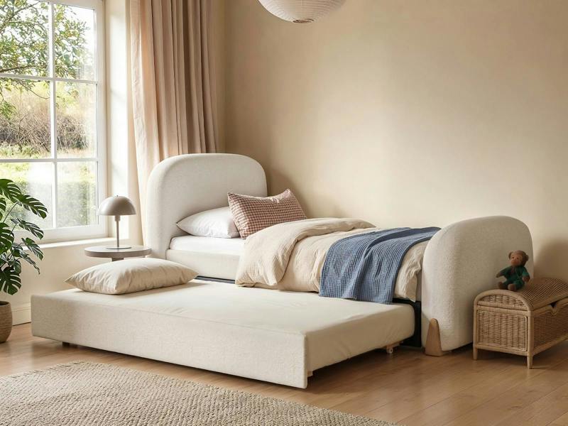 Ines Day Bed with Trundle Cream