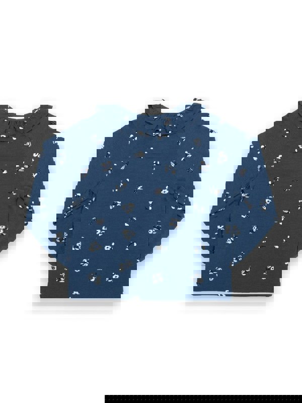 Kite Girls Organic Forage Floral Frill Top