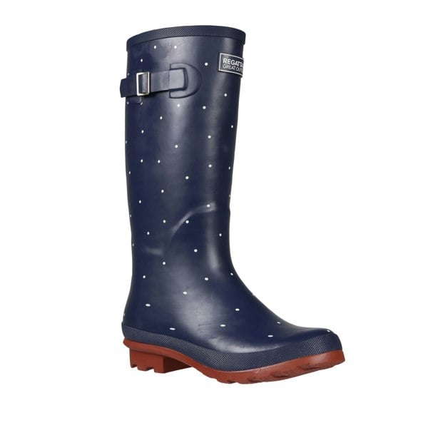 Regatta Womens/Ladies Ly Fairweather II Tall Durable Wellington Boots - Navy/Burnt Tikka Red