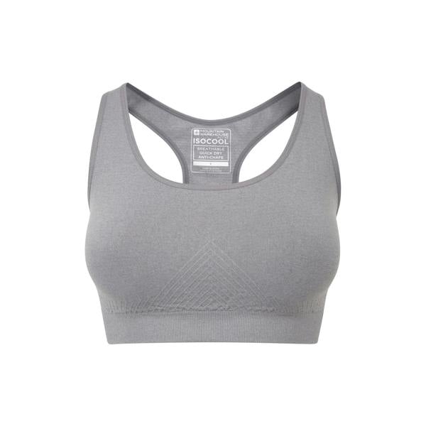 Mountain Warehouse Womens/Ladies Anti-Chafe Seamless Sports Bra - Grey - 