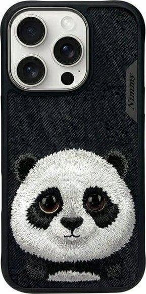 Nimmy Friends Big Eyed Pet 2.0 Panda Case for iPhone 16 Pro Max 6.9" Black - N-XDY-iP61-Pro-Max-06