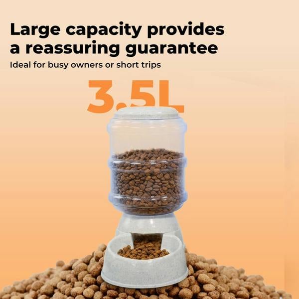 Skylos Automatic Pet Food Feeder 3.5L Plastic Dispenser Station for Cat and Dog