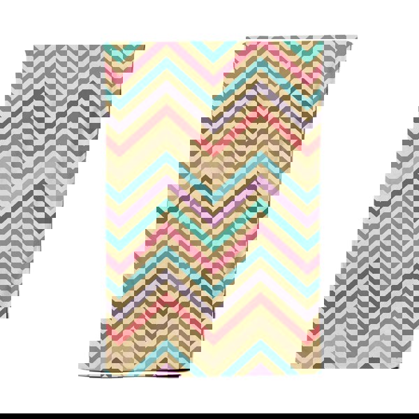 Warren Reed Geometric Vintage Colored Chevron Pattern Tea Towel