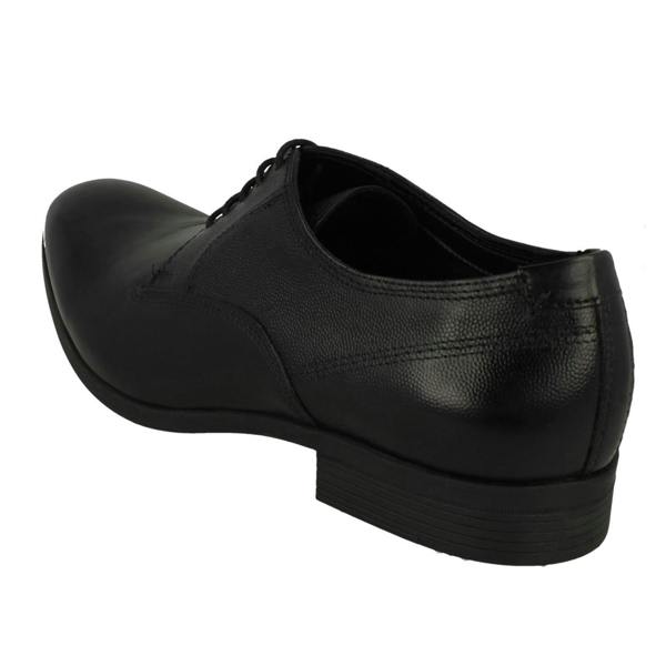 Clarks Mens Clarks Textured Leather Lace Up Shoes Gilmore Walk