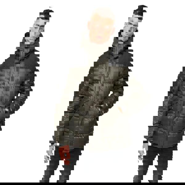 Crosshatch Mens Camptor Panelled Jacket - Olive - 