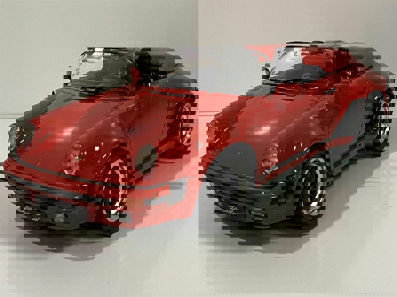 1989 porsche 911 targa speedster red 1:18 scale kk scale 180451