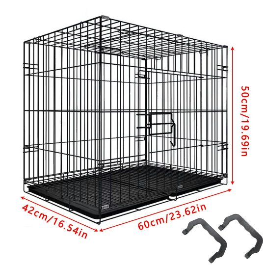 Havendro 24 inch Dog Cage Small Crate Puppy Pet Carrier Folding Training