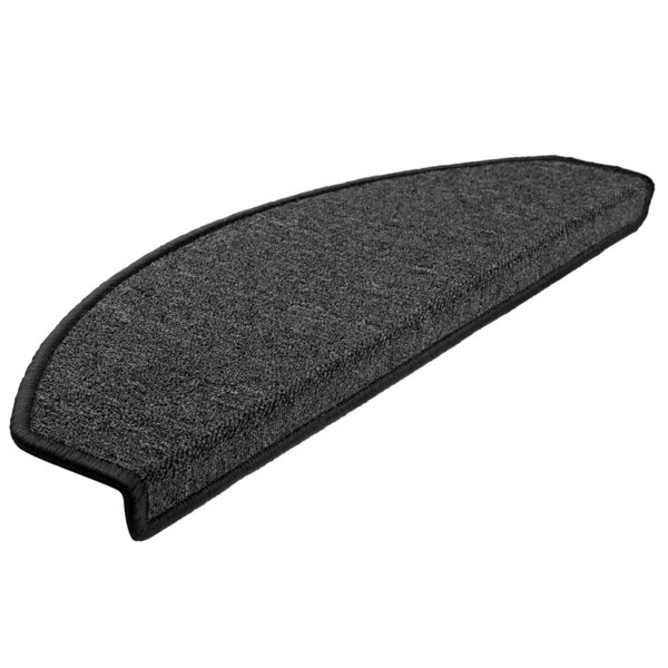 Berkfield Carpet Stair Treads 15 pcs Anthracite 65x24x4 cm