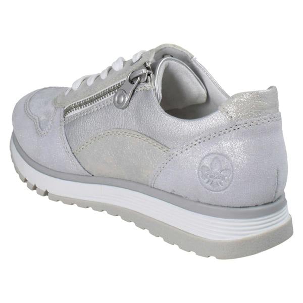 Rieker Ladies Rieker Extra Wide Trainers With Side Zip 49003