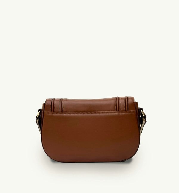 Apatchy London The Mimi Midi Tan Leather Bag