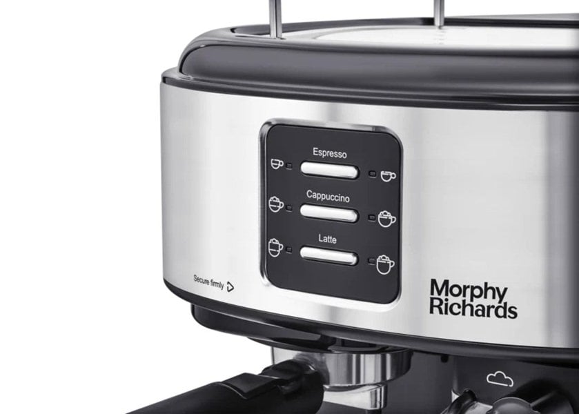 Morphy Richards Traditional Pump Espresso Coffee Machine and Milk Frother