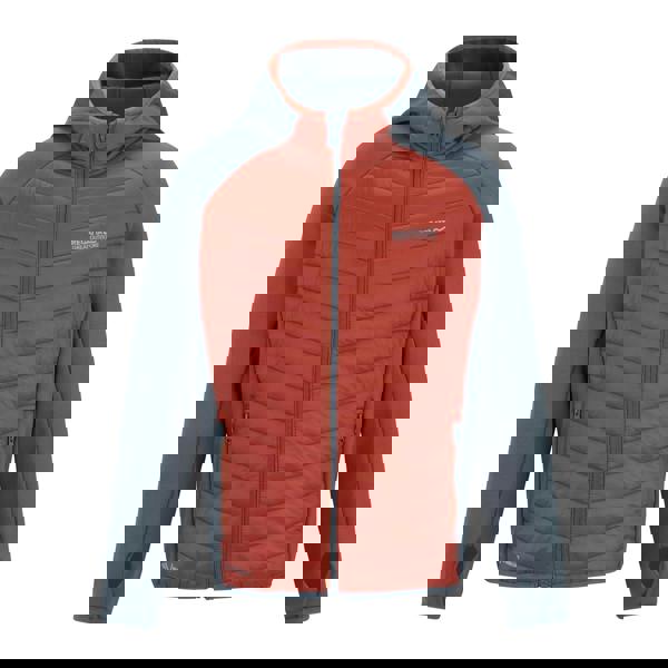 Regatta Childrens/Kids Andreson Hybrid Padded Jacket - Dark Storm/Brick - 