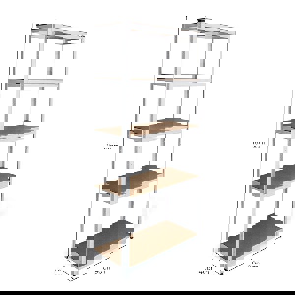 Monster Racking 3 x E-Rax White Metal Racking Units