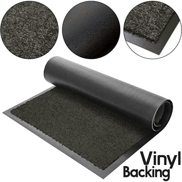 Dyzi ARRAN Heavy Duty Rubber Barrier Door Mat 90 x 150cm Anthracite