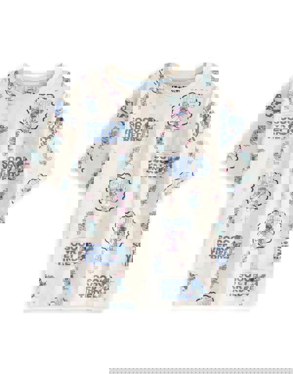 Disney Lilo & Stitch Girls Multicoloured Less Dramas Multi-Pack of 2 Short Sleeve Short Leg Pyjama Set