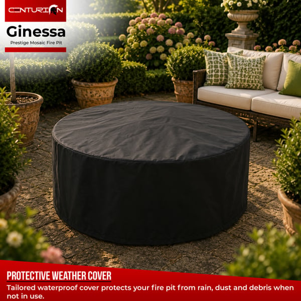 Centurion Supports Fireology GINESSA Sumptuous Garden and Patio Round Heater, Fire Pit, Brazier, Coffee Table, Barbecue and Ice Bucket