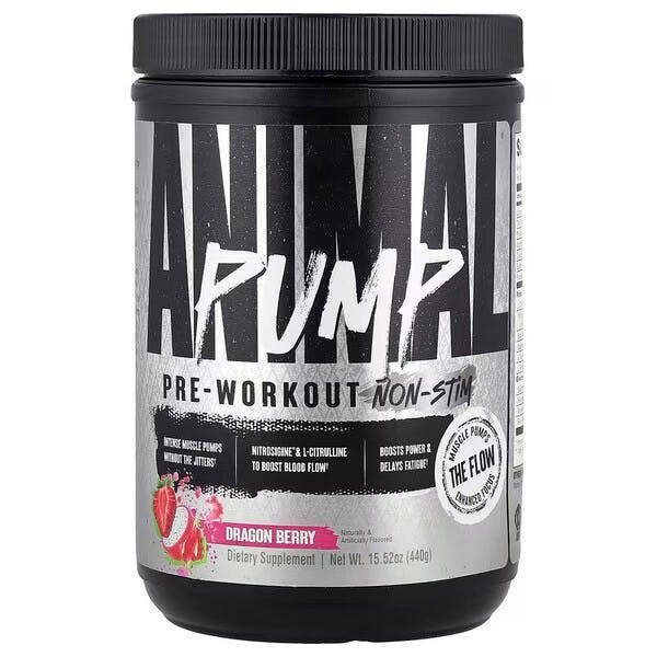 Animal Pump Pre-Workout Non-Stim, Dragon Berry - 440g