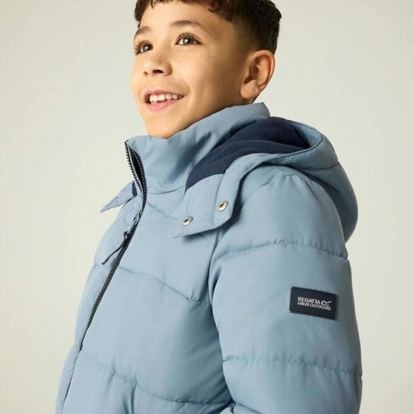 Regatta Childrens/Kids Rover Padded Jacket - Dusky Blue/Navy - 