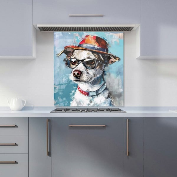 Warren Reed - Designer Quirky Pup with a Fedora Kitchen Splashback