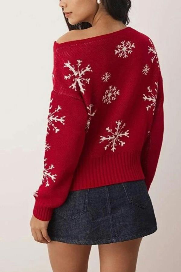 WOVCOR Christmas Themed Knit Sweater
