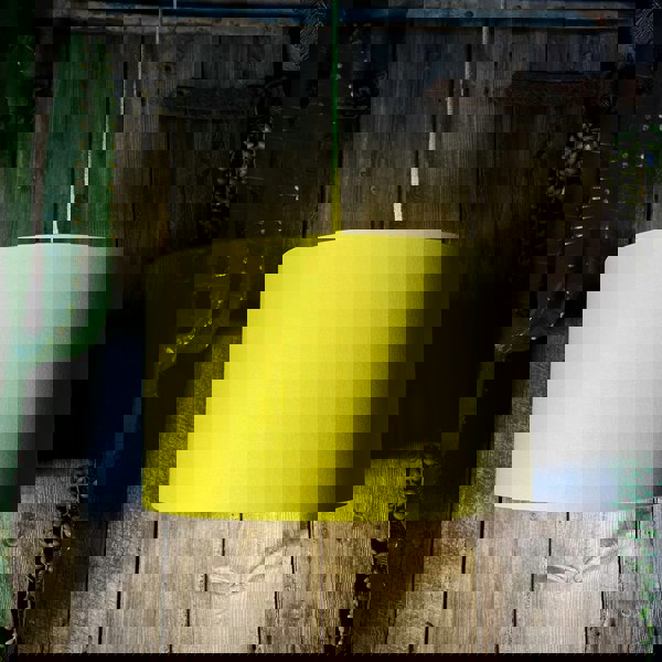 Love Frankie banana cotton lampshade gold lining