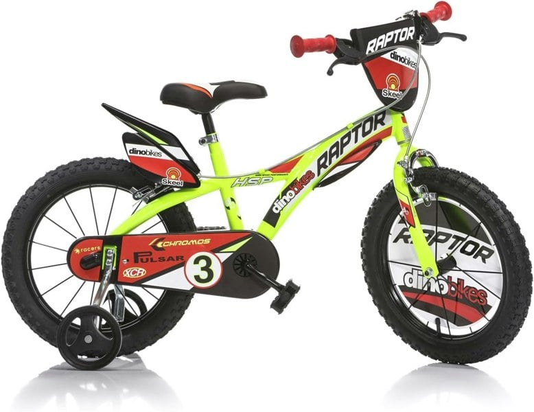 Dino Bikes Dino Raptor 16" Kids Bike - Yellow