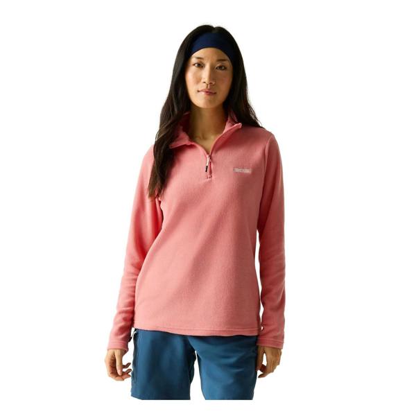 Regatta Womens/Ladies Sweetheart Quarter Zip Fleece Top - Peach Pink - 