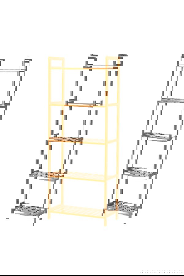 Living and Home 5 Tier Wood Audriel Bookcase