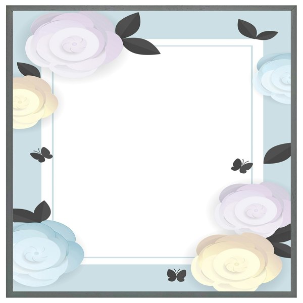 Benjamin Tate Design Pastel colour flowers (Picture Frame)
