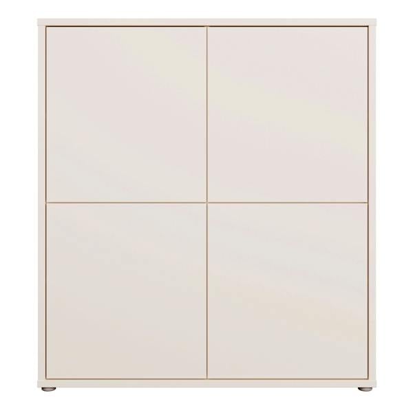 Furniture To Go Alice Springs 4 Door Storage Cabinet with Push-to-Open Doors in Sand