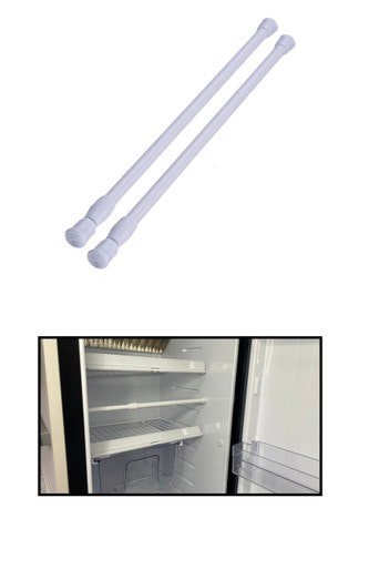 OLPRO Telescopic Cupboard & Fridge Storage Bars  26-43cm Pack of two