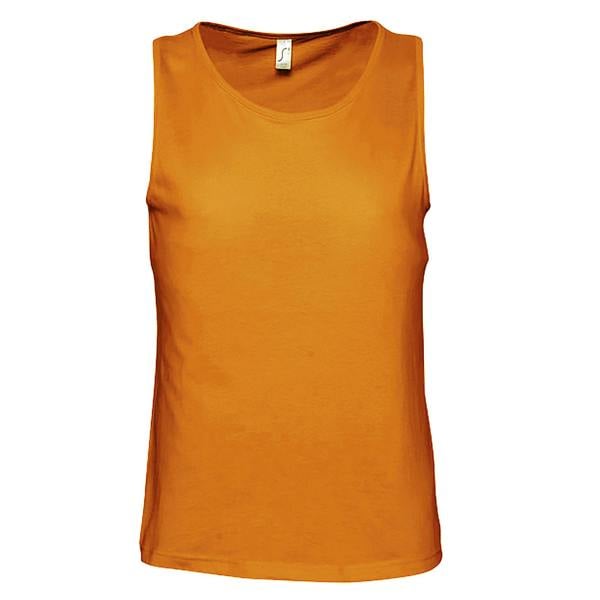 SOLS Mens Justin Sleeveless Tank / Vest Top - Orange
