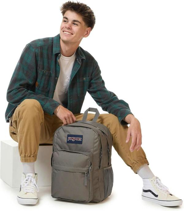 JanSport Big Day Pack Backpack Rucksack Bag 34L Grey