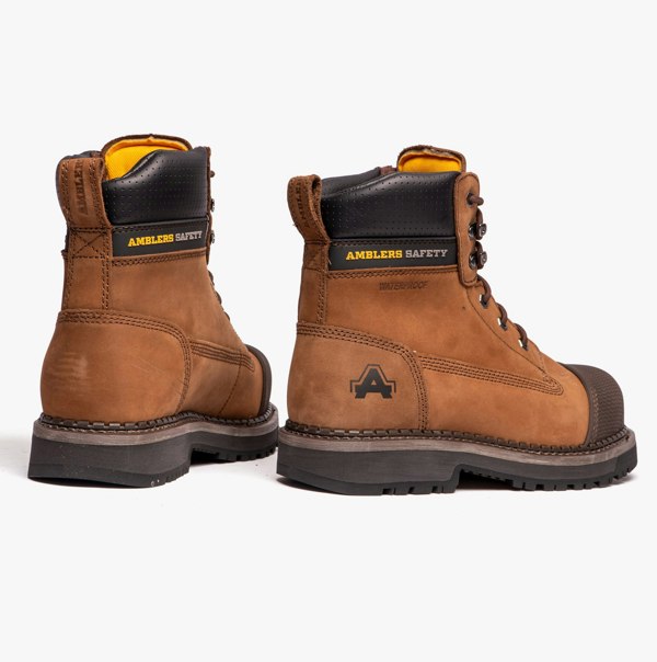 Amblers Safety AUSTWICK Mens Leather Safety Boots Brown