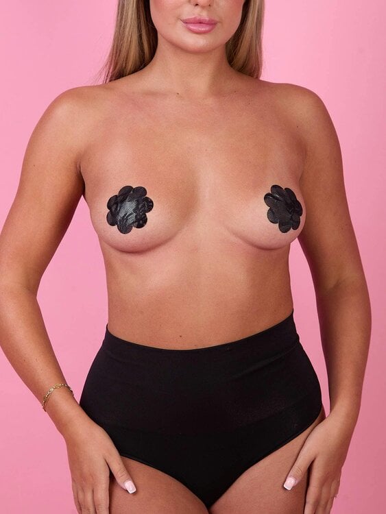 Perky Pear Lace Nipple Covers-Black