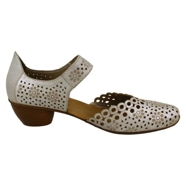 Rieker Ladies Rieker Punched Detailed Summer Shoes 43753
