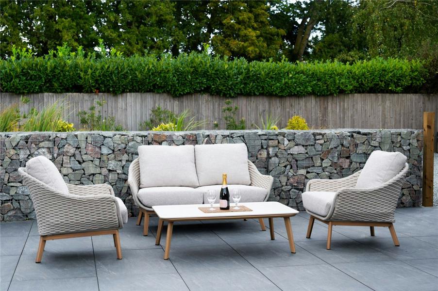 Norfolk Collection Camberley Lounge Set with Thick Rope Weave