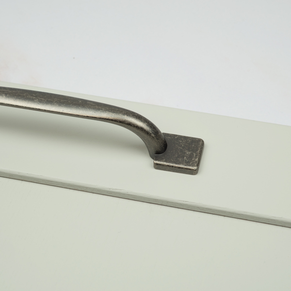 Handle & Home 128mm Antique Pewter Square Foot Handle