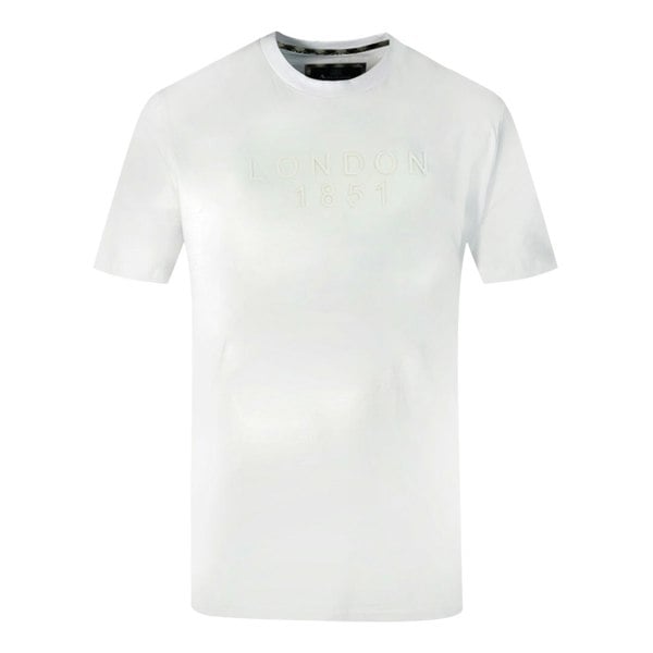 Aquascutum London 1851 Tape Logo T-Shirt - White