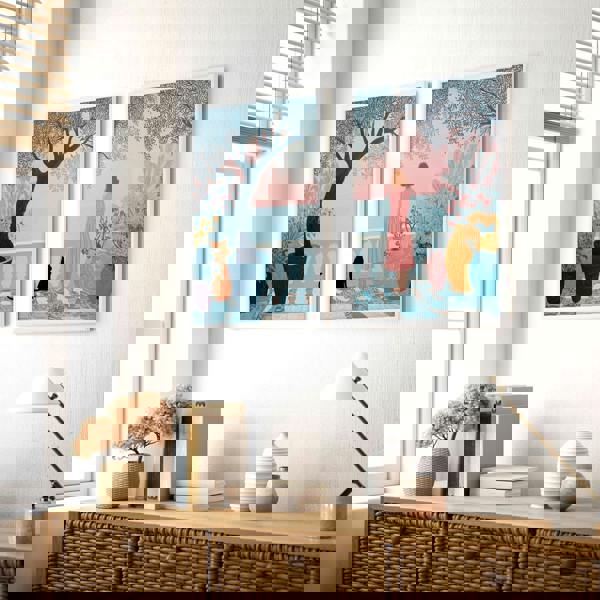 Wall Decor Hallway | Set of 2 Italian Lifestyle Wall art Prints