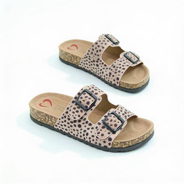 Heavenly Feet HARMONY2 PRINT CHEETAH Sandals Mules   in  Multicoloured